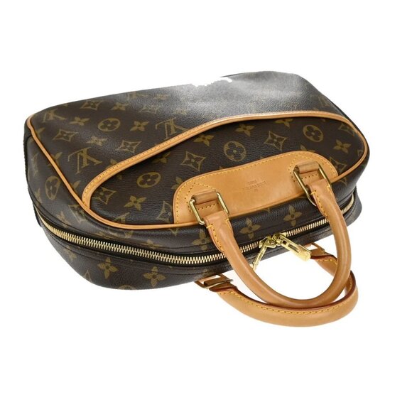 LOUIS VUITTON LV Logo Trouville Hand Bag Monogram Leather Brown - Picture 5 of 16